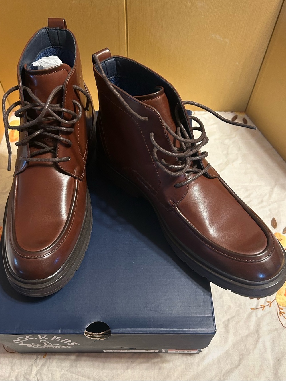 Dockers Men's Tollcross Business Casual Shoes-Ankle Boot Mahogany Size 10M New